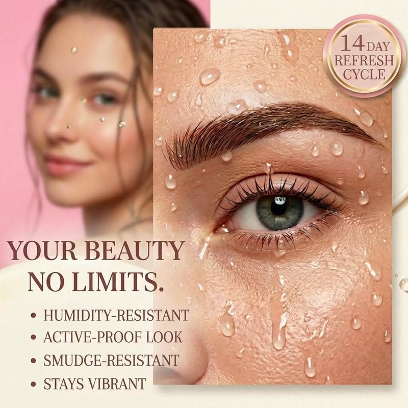 Natural Eyebrow & Eyelash Coloring Kit - Instant Salon Results, Easy DIY | 7ml Black