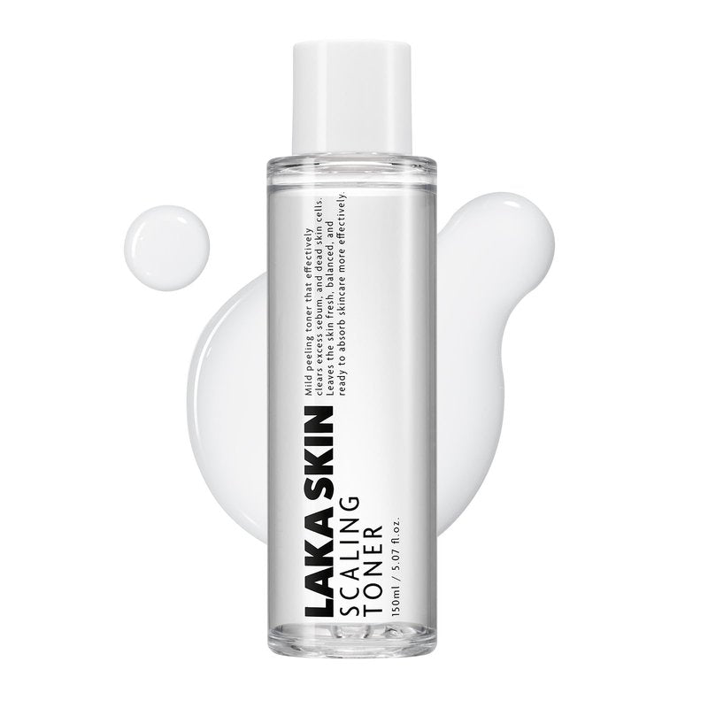 Laka Skin Care Scaling Toner, 150ml/5.07 fl.oz, Mild Peeling for Face, PDRN, Soothing Dead Skin Cells, Hyaluronic Acid, AHA, PHA, Korean Skin Care
