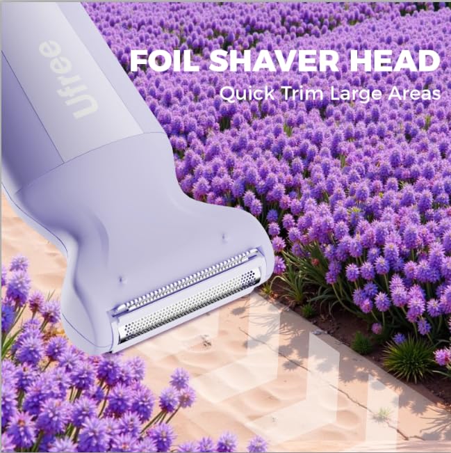 Ufree 3-in-1 Women's Electric Razor - IPX7 Waterproof Bikini Trimmer & Cordless Shaver for Legs & Armpits | Perfect Valentine's Gift