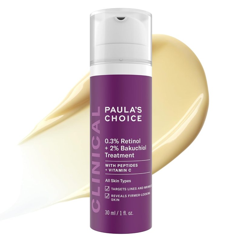 Paula's Choice Clinical Retinol & Bakuchiol Face Serum - Anti-Aging Treatment for Deep Wrinkles, 1 oz
