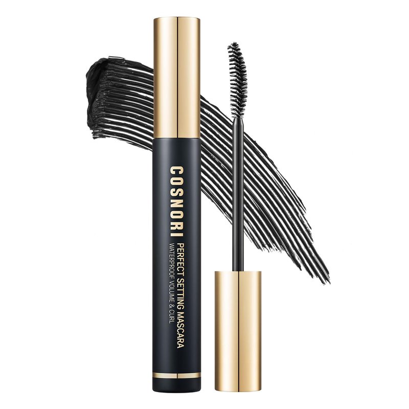 COSNORI Waterproof Mascara - Volume & Curl for Thicker, Voluminous Eyelashes | Smudge-Proof, Clump-Free, 0.24 fl. oz.