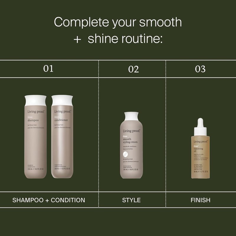 Living Proof No Frizz Vanishing Oil - Smooth & Shine Treatment for Frizzy Hair | 3.4 oz