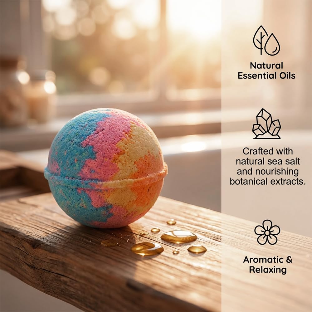 2026 New Ocean Toy Bath Salt Ball Sleeve Box Bath Bombs, Upgraded Bath Bombs with Surprise Inside, Easter Basket Stuffers Easter Egg Fillers (Sea Animal 12Pcs)