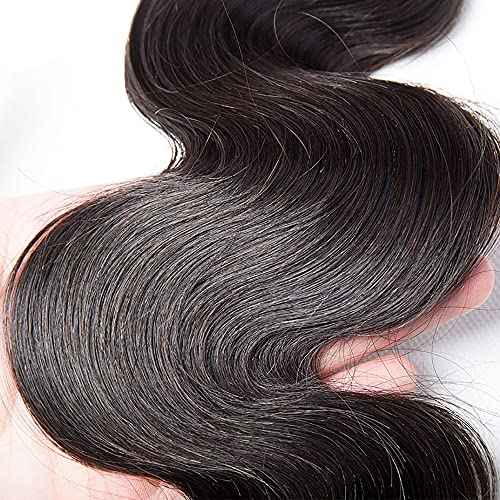 16 16 16 Inch Body Wave Bundles Human Hair Bundles #1B Nature Black Body Wave Bundle Unprocessed Brazilian Virgin Weave Hair 3 Bundle 50 Gram Per Bundle for Woman