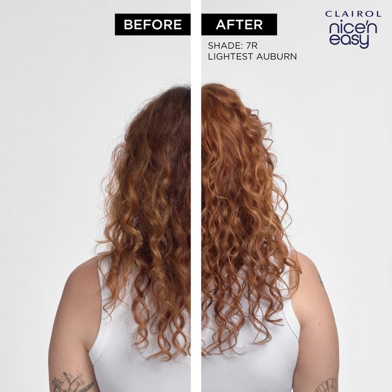 Clairol Nice'n Easy Permanent Hair Dye, 6R Light Auburn | 100% Gray Coverage | Long‑Lasting, Natural‑Looking Color & Shine | Pack of 1