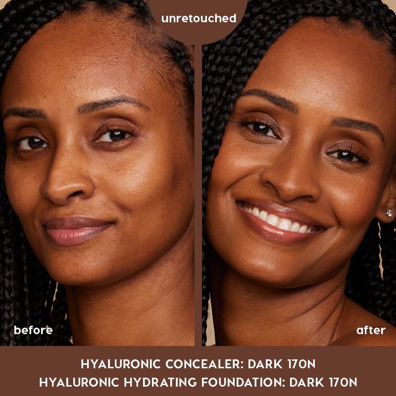 ColourPop Pretty Fresh Creamy Concealer - Full Coverage Hydrating Concealer with Hyaluronic Acid | Dark 170N (0.3 oz)