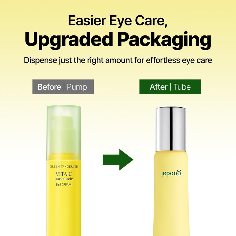 Goodal Green Tangerine Vitamin C Eye Cream - Dark Circle Relief & Anti-Aging Treatment | 30ml