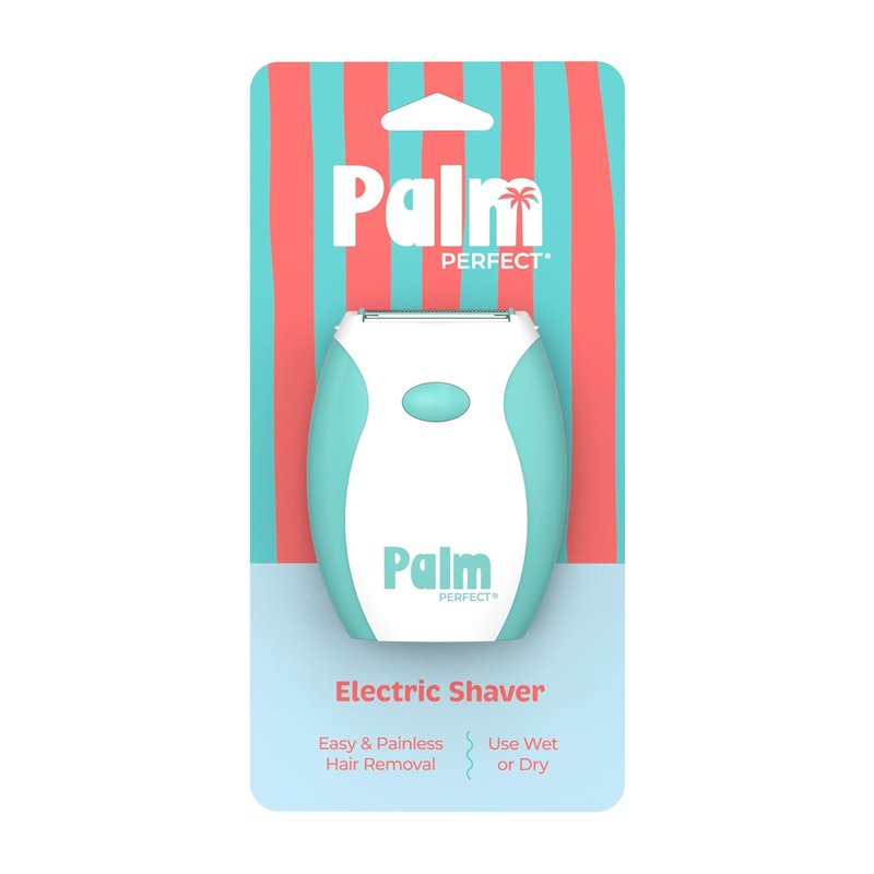 PalmPerfect Electric Shaver for Women - Bi-Directional Triple Blade Razor for Legs & Bikini Line - Portable Wet/Dry Design
