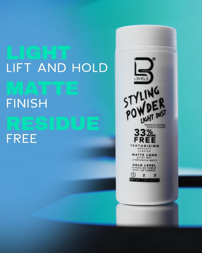 Light Hold Styling Powder - Natural Matte Finish for Texturizing & Volumizing Hair | 30 Grams