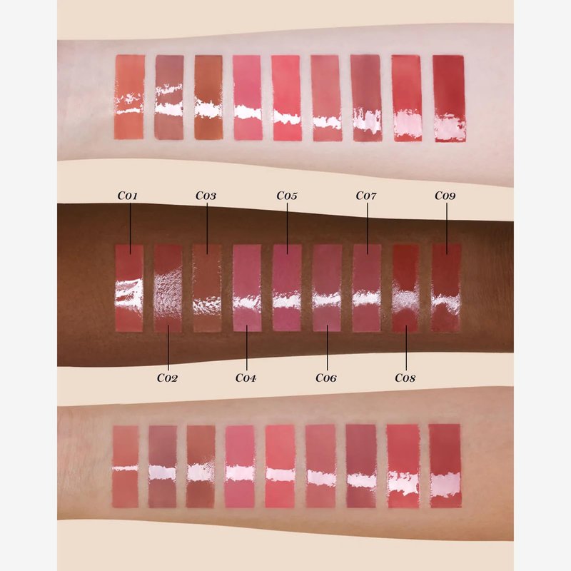 Flower Knows Butterfly Cloud Collar Glossy Lipstick,Hydrating Solid Lip Gloss,Moisturizing Red Tinted Lip Balm,Long Lasting Lip Gloss in Balm for Girls&Women,(C09 Camellia)
