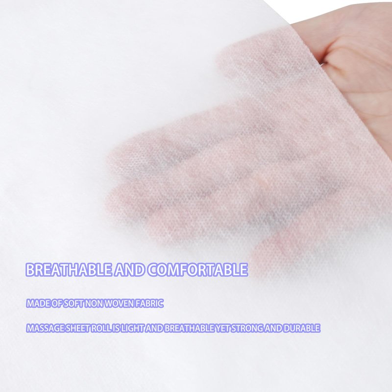 MVSUTA 800 Pieces White Disposable Bed Sheets Non-Woven Fabric SPA Table Sheet Bed Cover for Massage Beauty Tattoos,31'' x 71''