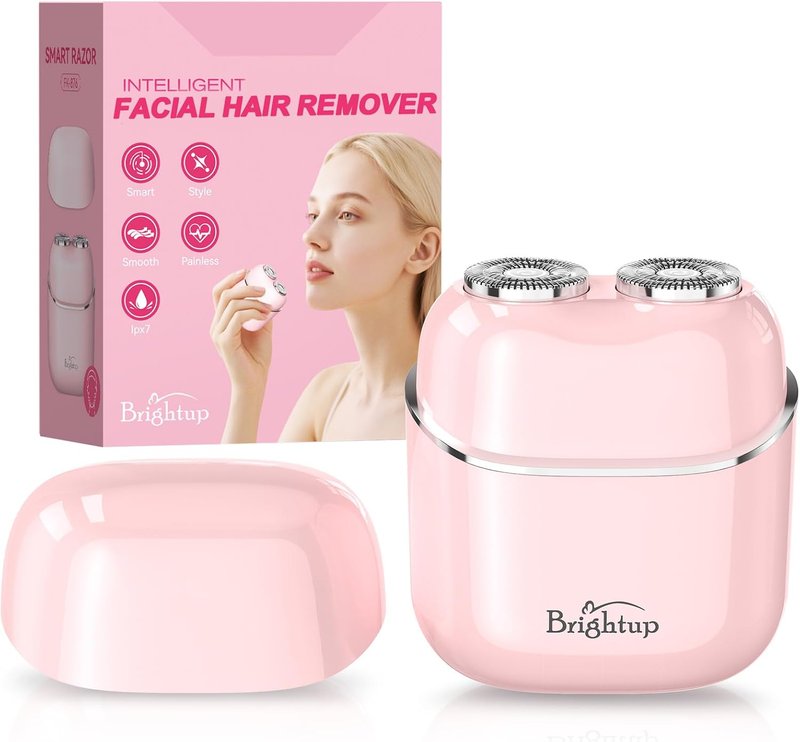 Facial Hair Removal for Women - Painless Electric Face Shaver for Sensitive Skin | USB-C Rechargeable, IPX7 Portable
