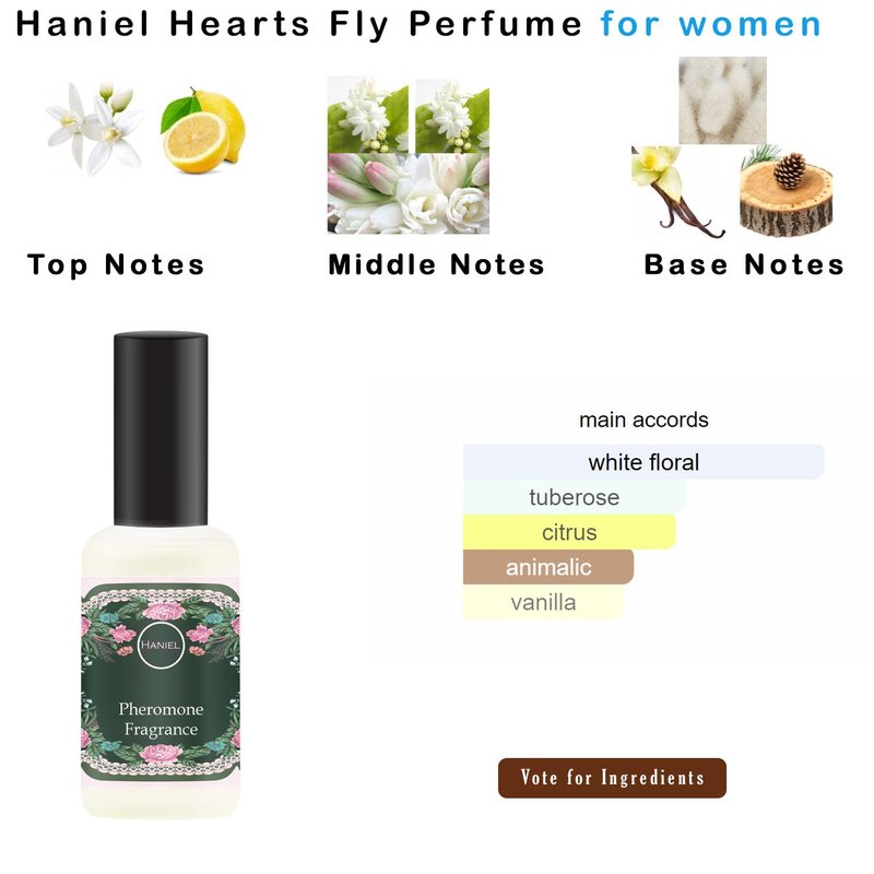 Haniel Pheromones Perfume for Women - Long-Lasting Vanilla Scent | 1 fl oz Spray to Enhance Charm & Confidence
