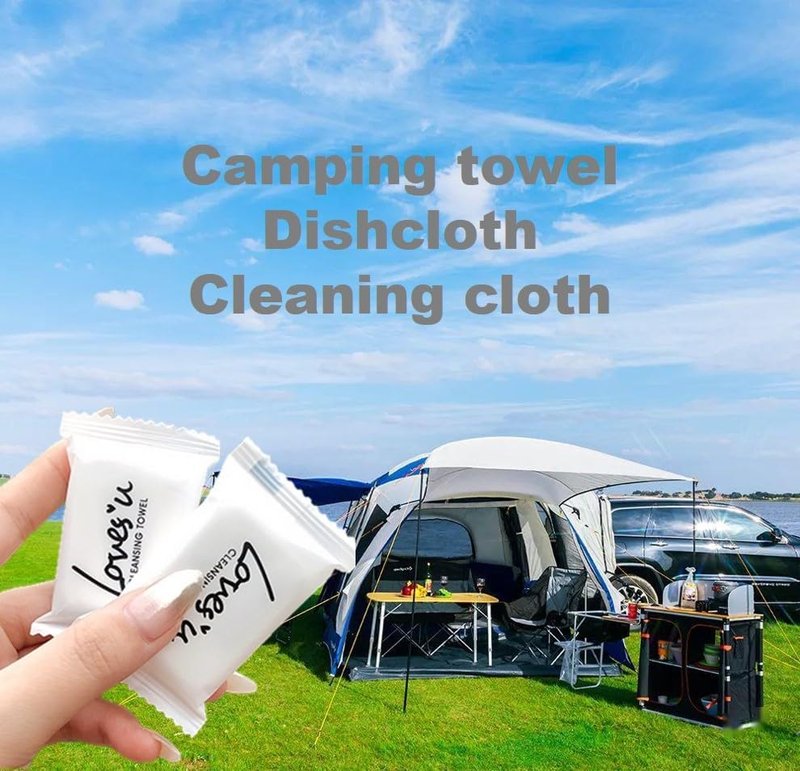 Compressed Washcloths - Premium Disposable Towels for Travel & Camping | Compact & Convenient