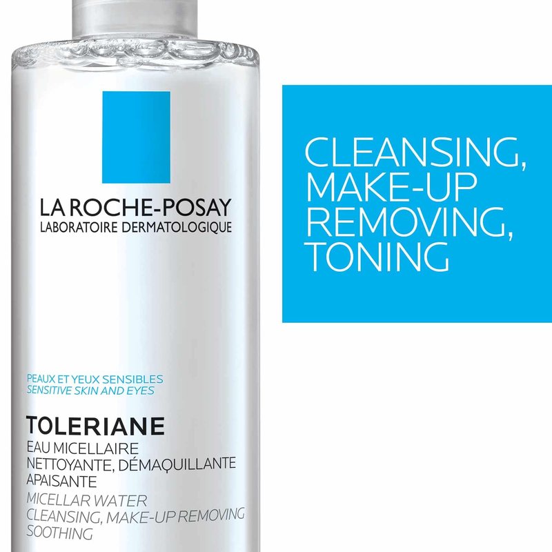 La Roche-Posay Micellar Cleansing Water - Gentle Makeup Remover for Sensitive Skin | Hydrating Face Toner