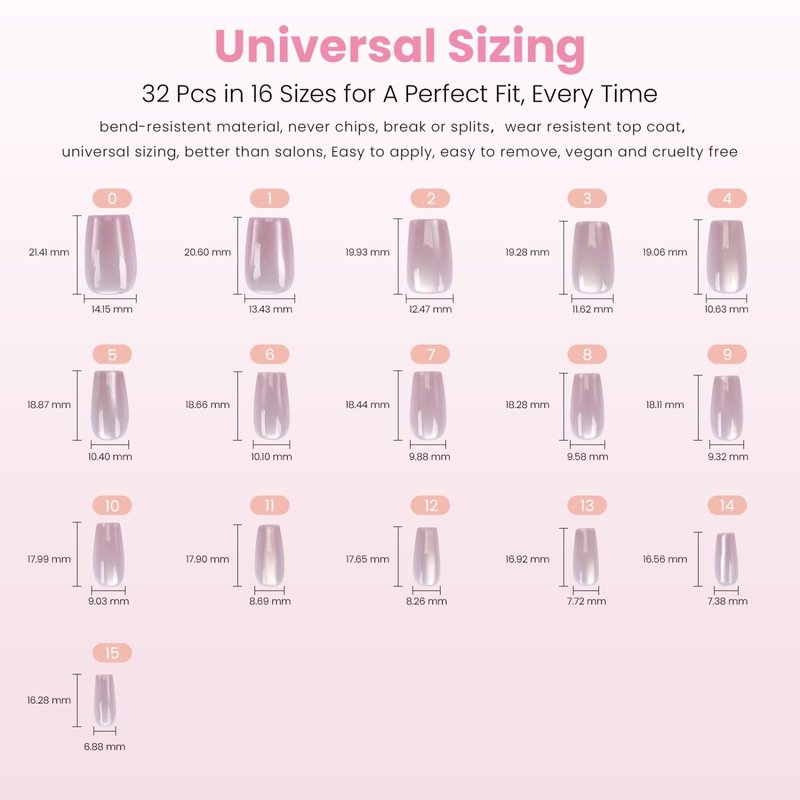Nail Reformation Press On Nails, Dusty Rose | Mauve Short Coffin Fake Nails with Cat Eye Velvet Finish, Reusable Natural Stick On Nails Kit - 32 Pcs in 16 Sizes with Glue, Manicure Gifts for Women