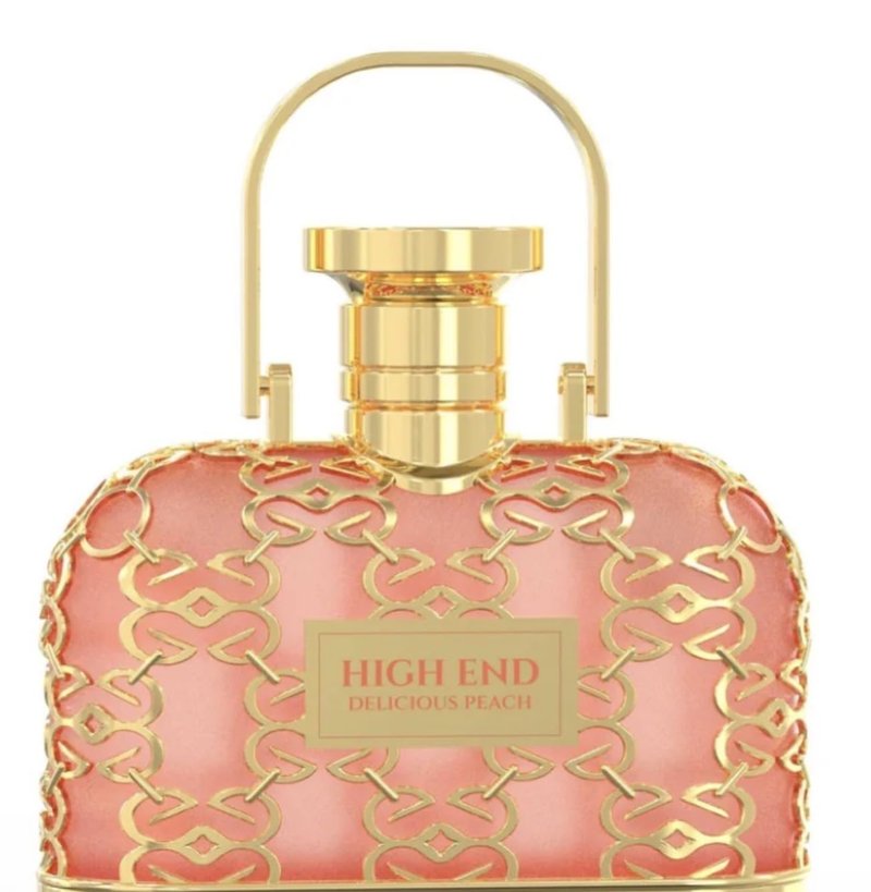 High End Delicious Peach Eau de Parfum, Fruity Floral Scent, 3.4 oz, Made in UAE