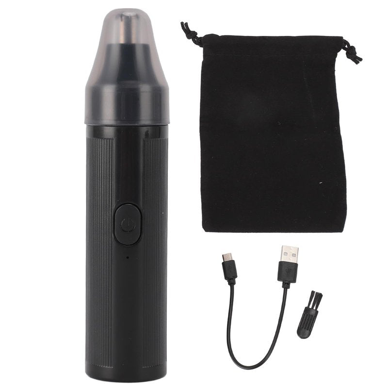 GLOGLOW Electric Nose Hair Trimmer for Men Women, Rechargeable Ear and Nose Hair Trimmer Clipper with Painless Dual Edge Blades, Facial Hair Remover Grooming Kit