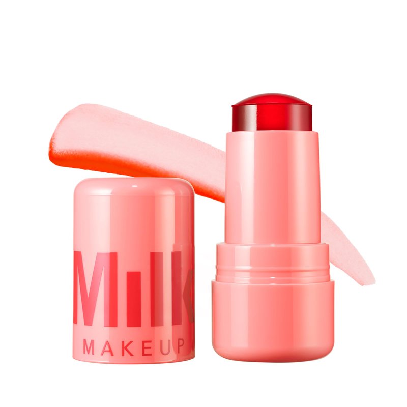 Milk Makeup Cooling Water Jelly Tint – Long-Lasting Sheer Lip + Cheek Stain with Firming Vegan Collagen + Hydrating Aloe – Transfer Proof, Buildable Lip Tint + Blush – Spritz (Coral), 0.17 oz