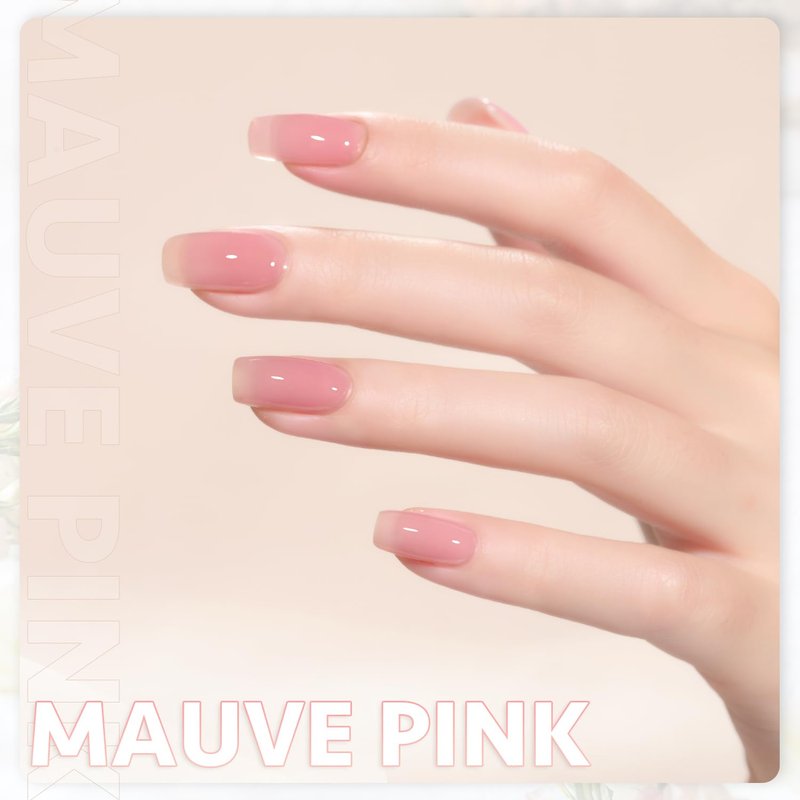 Sheer Maroon Gel Nail Polish - 16ml Translucent Burgundy UV Cure for DIY Nail Art