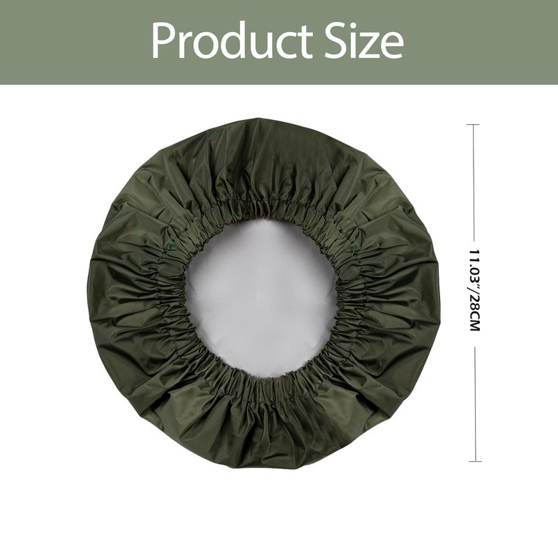 Shower Cap for Women Reusable Waterproof, Large Bath Cap with Elastic Band, Hair Caps for Long Hair and Braids, Green