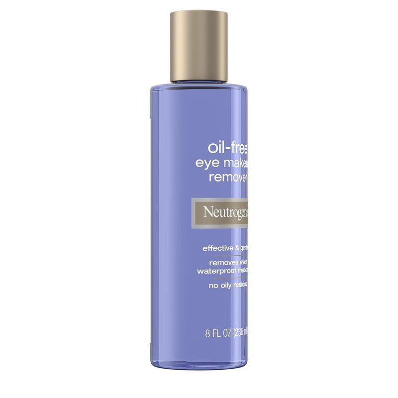 Neutrogena Gentle Oil-Free Eye Makeup Remover | Waterproof Mascara Dissolver, 8 fl. oz (Pack of 2)