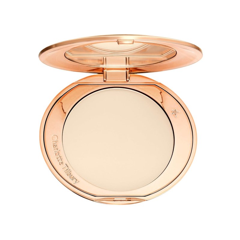 Charlotte Tilbury Airbrush Flawless Finish Setting Powder - Pore-Blurring Face Makeup for a Soft-Focus Finish