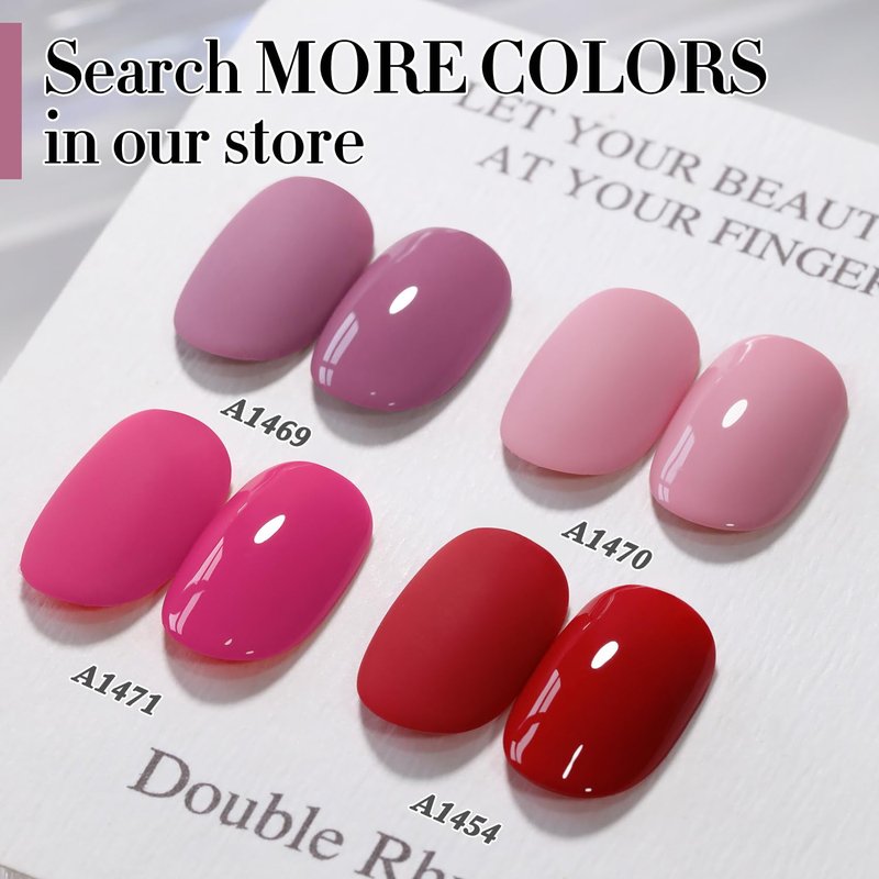 **Double Rhythm Gel Polish - Pure Sheer Soak Off Formula for DIY Manicure | Wine Purple 15ML**
