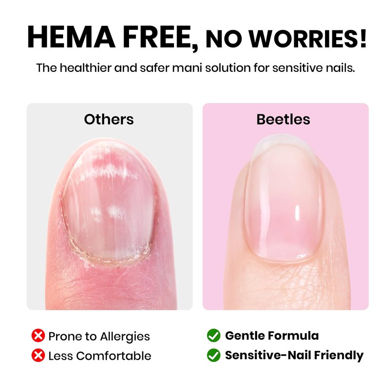 Beetles Hema Free Gel Top and Base Coat with Matte Top Coat Set, 3Pcs for Gel Nail Polish Soak Off UV LED Long Lasting Glossy & Matte Finish Nail Art Essentials