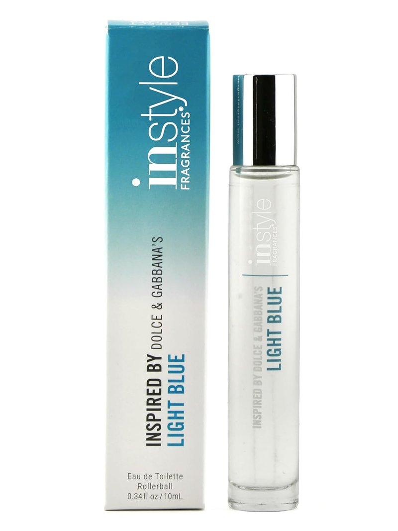 Inspired by Dolce & Gabbana Light Blue | Women's Vegan Eau de Toilette Rollerball - 0.34 Fl Oz, Paraben & Phthalate Free