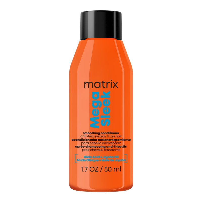 Matrix Mega Sleek Anti-Frizz Conditioner - 96H Frizz Control, 12x Smoother Hair, and Lasting Hydration, 1.7 Fl Oz