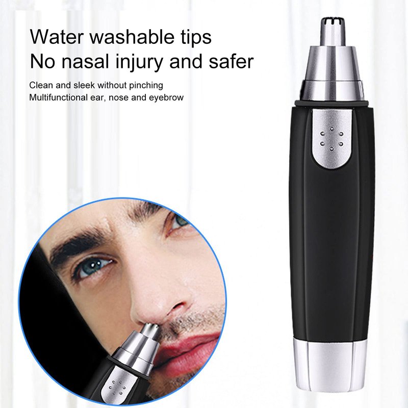 ANGGREK Nose Hair Trimmer, Nose Hair Trimmer Nose Hair Remover Nose Hair Clipper Electric Washable Nose Hair Remover for Men Women