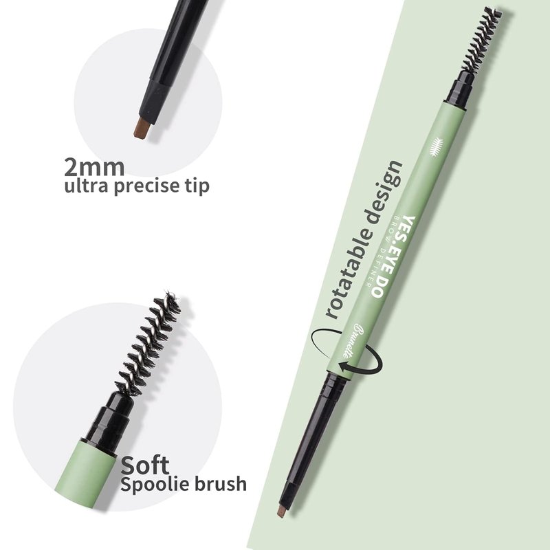 Blonde Eyebrow Pencil, Long Lasting Blonde Eyebrow Pencil for Women, Waterproof Brow Pencil with Brush, Ultra Fine Brow Definer for Natural Look, YES.EYE DO
