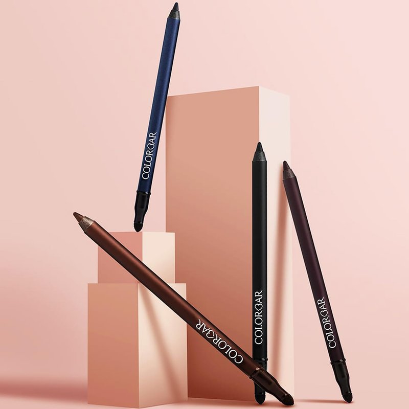 Colorbar Just Smoky Eye Pencil - Eyeliner Pencil with Built-in Smudger - Waterproof Formula - Matte Finish - 001 Just Black - 0.04 oz