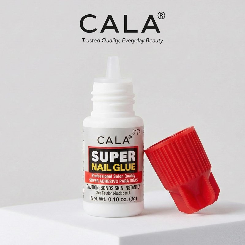 CALA Super Nail Glue - Professional Quick-Dry Adhesive for False Nails & Art | Strong Hold, 8-Pack