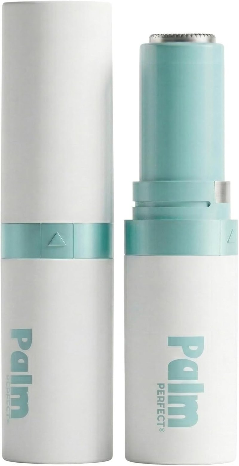 PalmPerfect Facial Hair Remover - Portable Lipstick-Sized Shaver with LED Light for Painless Hair Removal