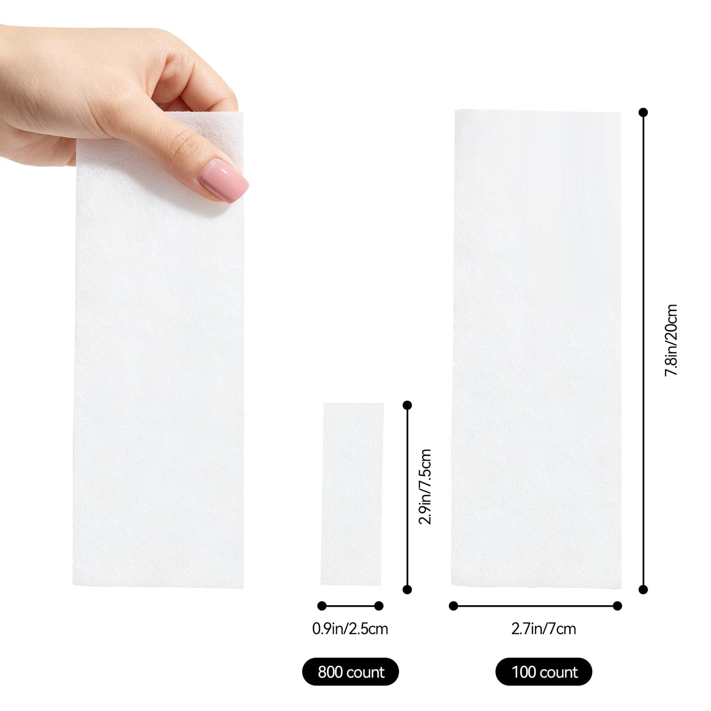Waxkiss Beauty Non Woven Body and Facial Wax Strips Large Hair Removal Epilating Strips