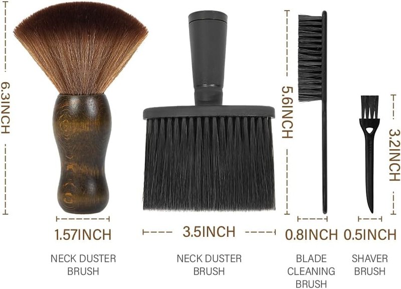 Skiennix 12PCS Hair Cutting Comb Set - Professional Barber Combs & Adjustable Cape with Neck Duster Brush