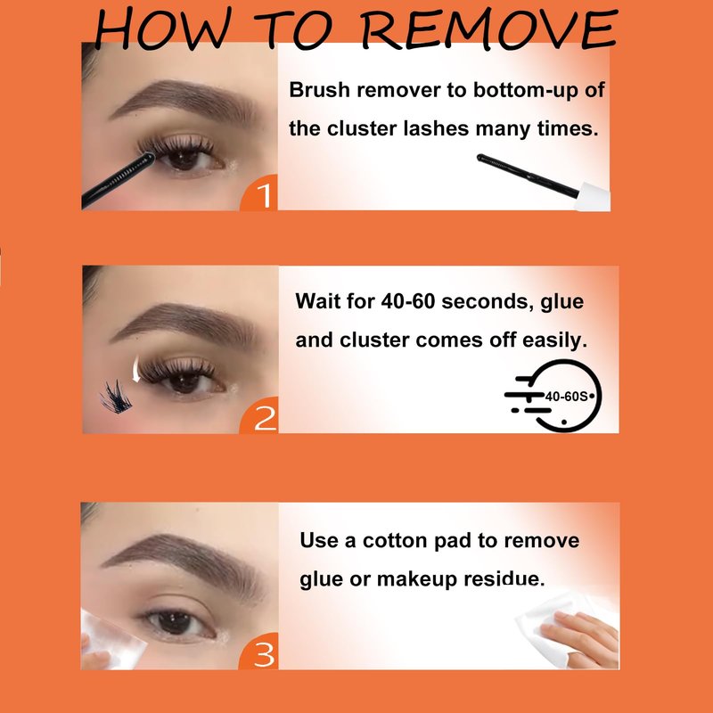 Lash Remover for Lash Extensions Cluster Lash Glue Remover VYNIXUS DIY Eyelash Extension Remover Individual Lash Extension Remover 5ML Eyelash Glue Remover Lash Cluster Remover