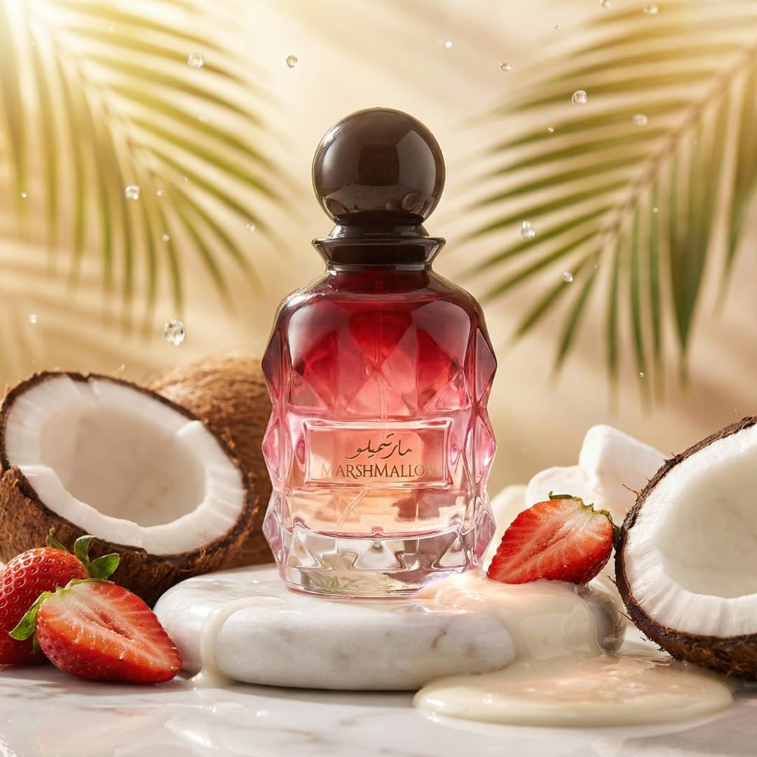Tinux Paris Pink Marshmallow Blush Perfume for Women – Eau de Parfum 100ML (3.4 OZ) – Long Lasting Sweet Arabian Gourmand Fragrance – Romantic Vanilla Strawberry Scent