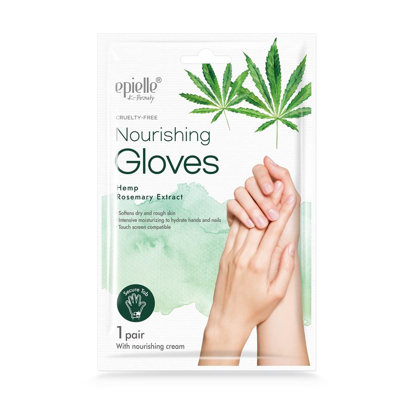 Epielle Hand Mask Set - Deep Moisturizing Gloves with Shea Butter for Dry Skin | 5 Pairs Spa Gift