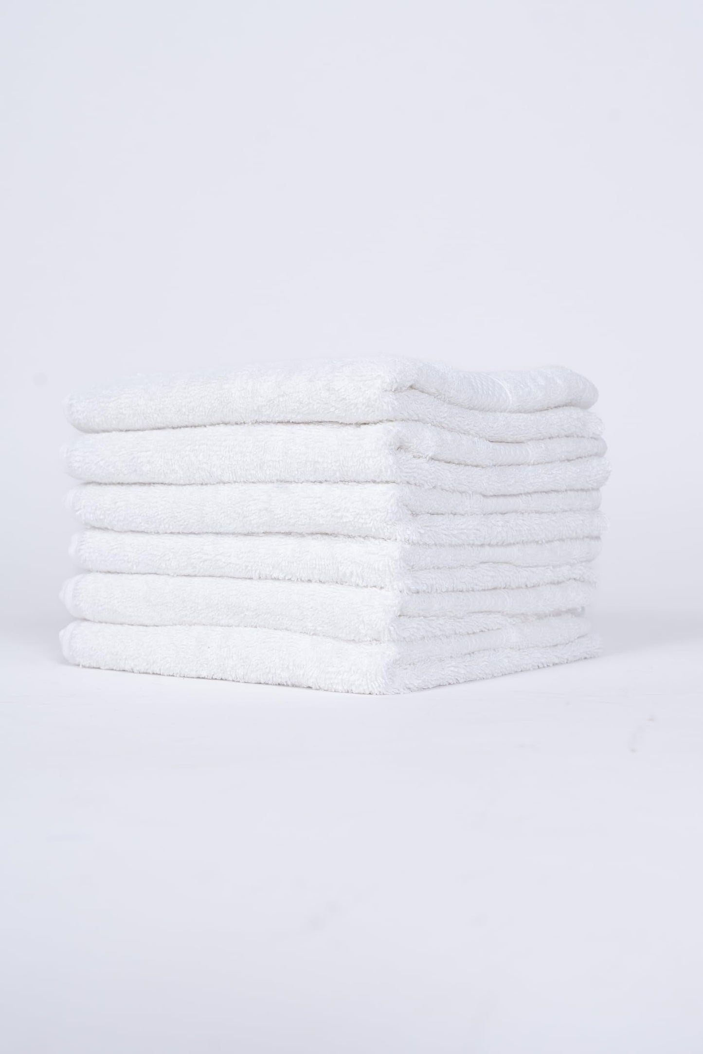Giftbrit White Classic Luxury Hand Towels Set of 6 – 100% Cotton, Ultra Soft & Highly Absorbent – Hotel & Spa Quality Bathroom Towels – Quick Dry, Durable, 16x28 Inches.