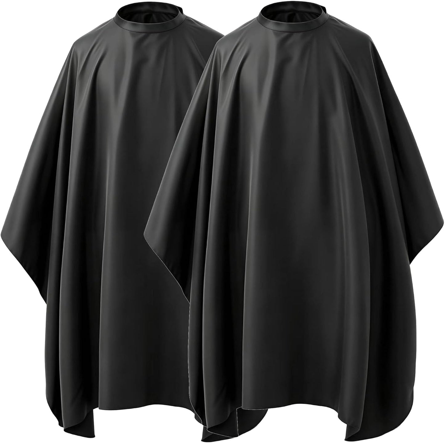 Waterproof Hair Styling Cape - Durable Nylon Haircut Salon Gown with Snap Closure | 50" x 60" | 2-Pack