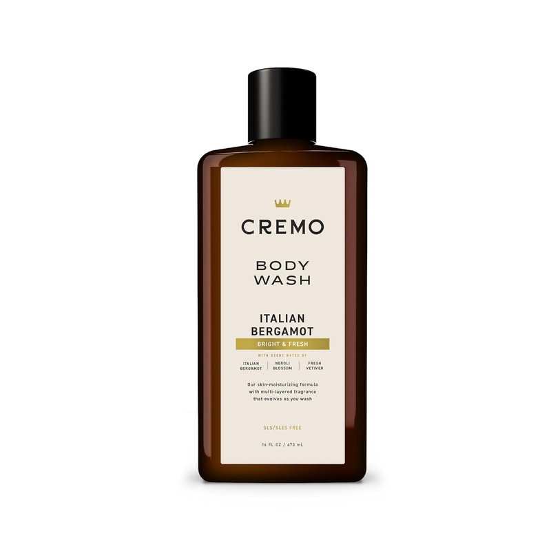 Cremo Body Wash for Men - Rich-Lathering Italian Bergamot Scent | 16 Fl Oz