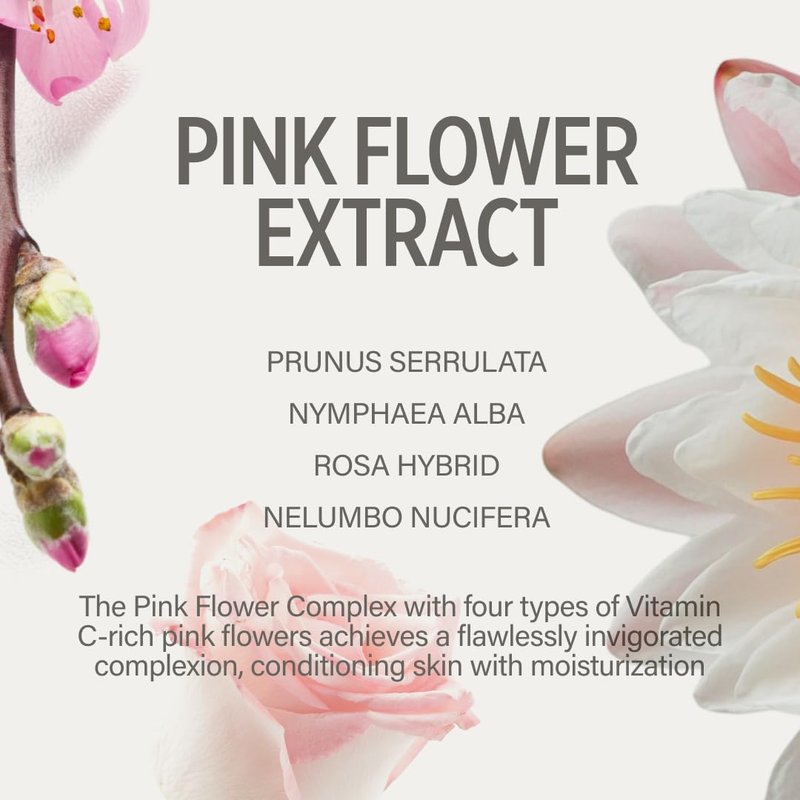 KEYTH PINK FLOWER TONE UP PRIMER #01 (20ML, 0.67 FL.OZ.) / Color-changing Capsules, Tone Care, Luminous&Radiant Finish, Skin Conditioning, Blemish Cover, Enhancing makeup (01)