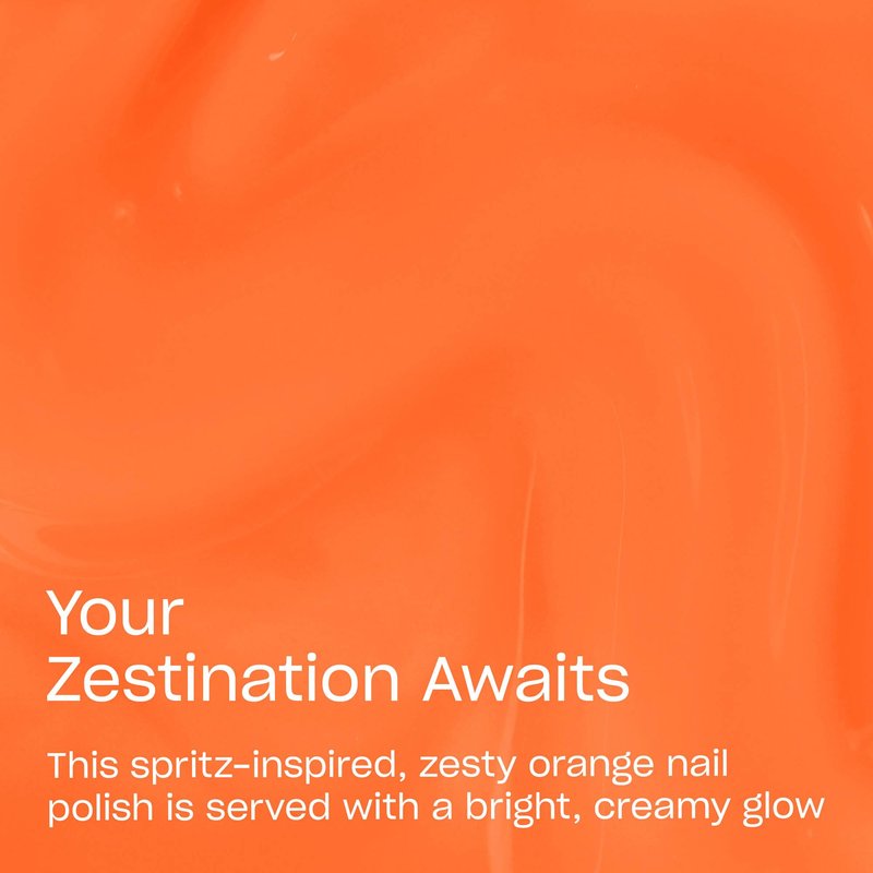 OPI Nail Lacquer Your Zestination Awaits | Sheer Warm Citrus Orange Yellow Crème Chip Resistant Nail Polish | Trip to the Brite Side | Summer 2026 Collection