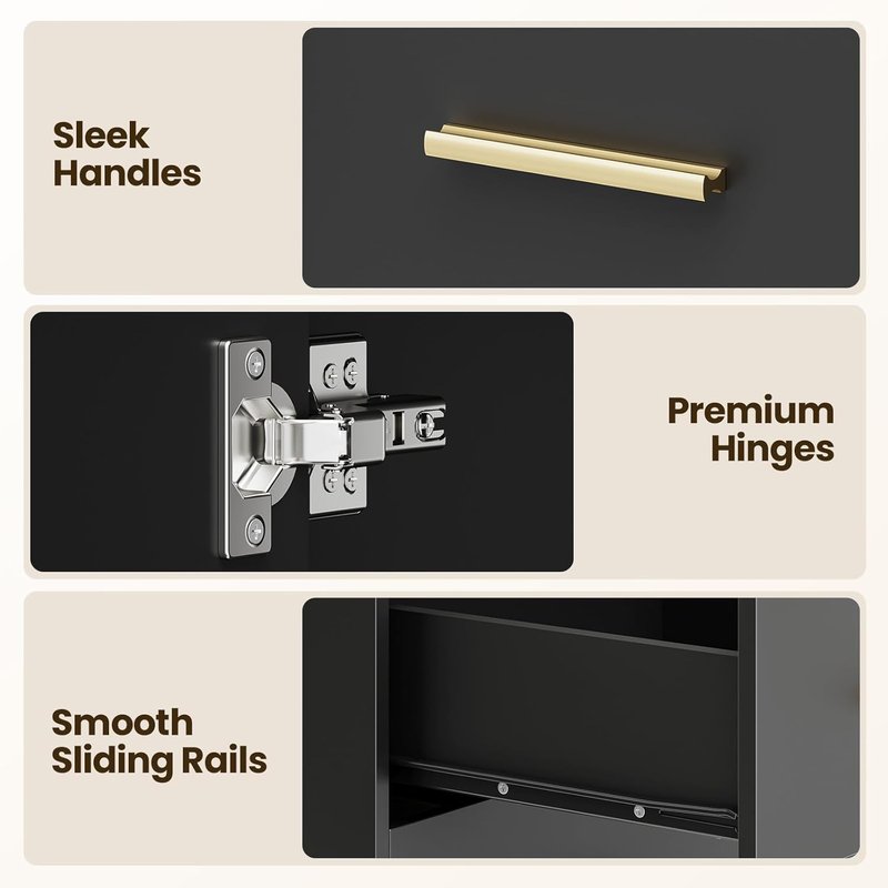 Salon Storage Cabinet - Freestanding Hair Styling Station with 3 Drawers & Hot Tool Holders | Beauty Spa Equipment