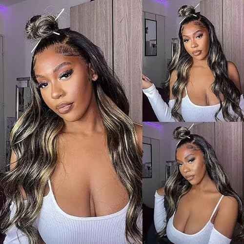 28 30 32 inch Vinmdonm P1B27 Highlight Human Hair Bundles Honey Blonde Body Wave 3 Bundles 300g Ombre Black and Blonde Bundle Human Hair Extensions