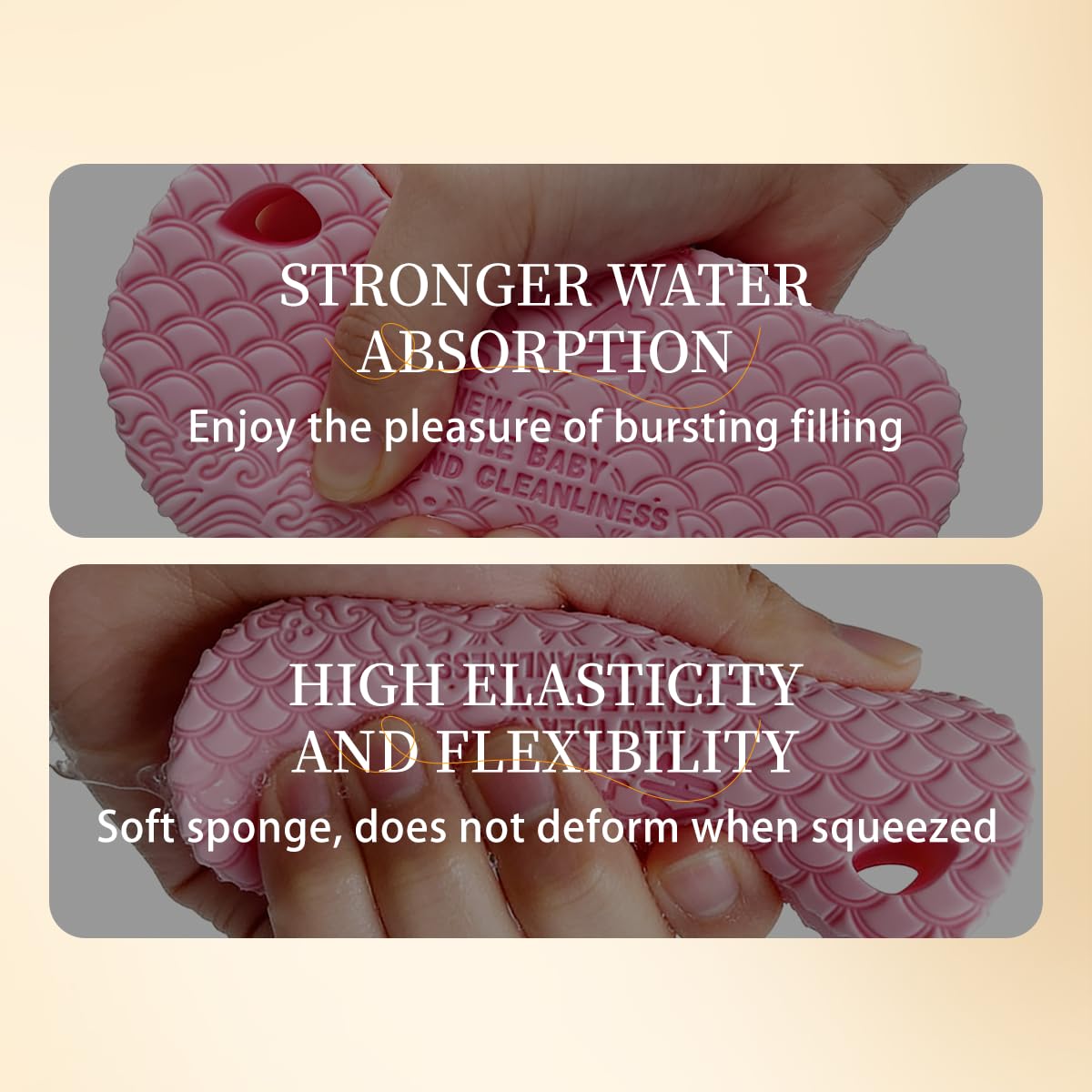 2026 Magic Exfoliating Bath Sponge | Upgraded Dead Skin Remover, Soft Body Scrubber, Shower Sponge, Adults & Kids (White)
