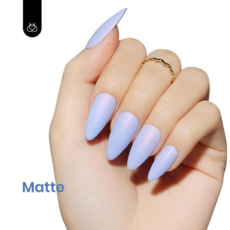 Beetles Periwinkle Gel Nail Polish - Dreamy Blue Pastel Shades | 15ml Soak Off UV Nail Art for DIY Manicure